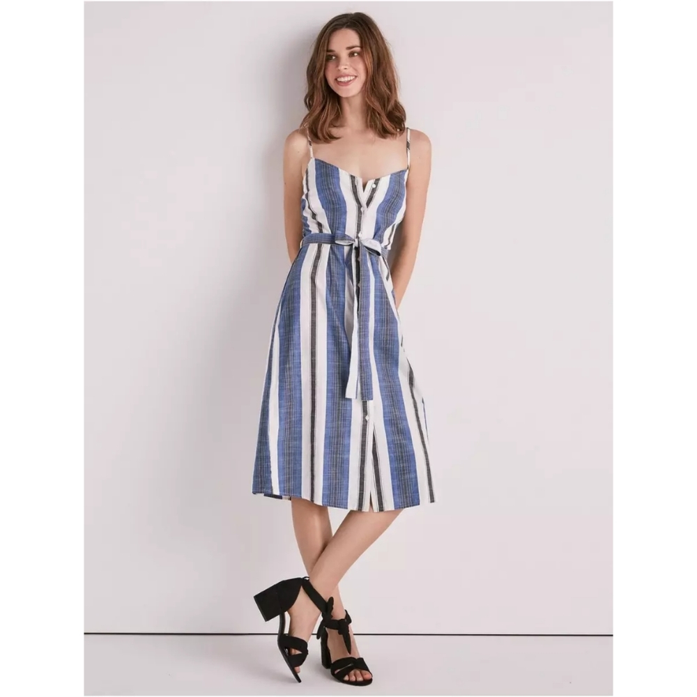 Lucky Brand Stripe Button Front Dress New w/tags